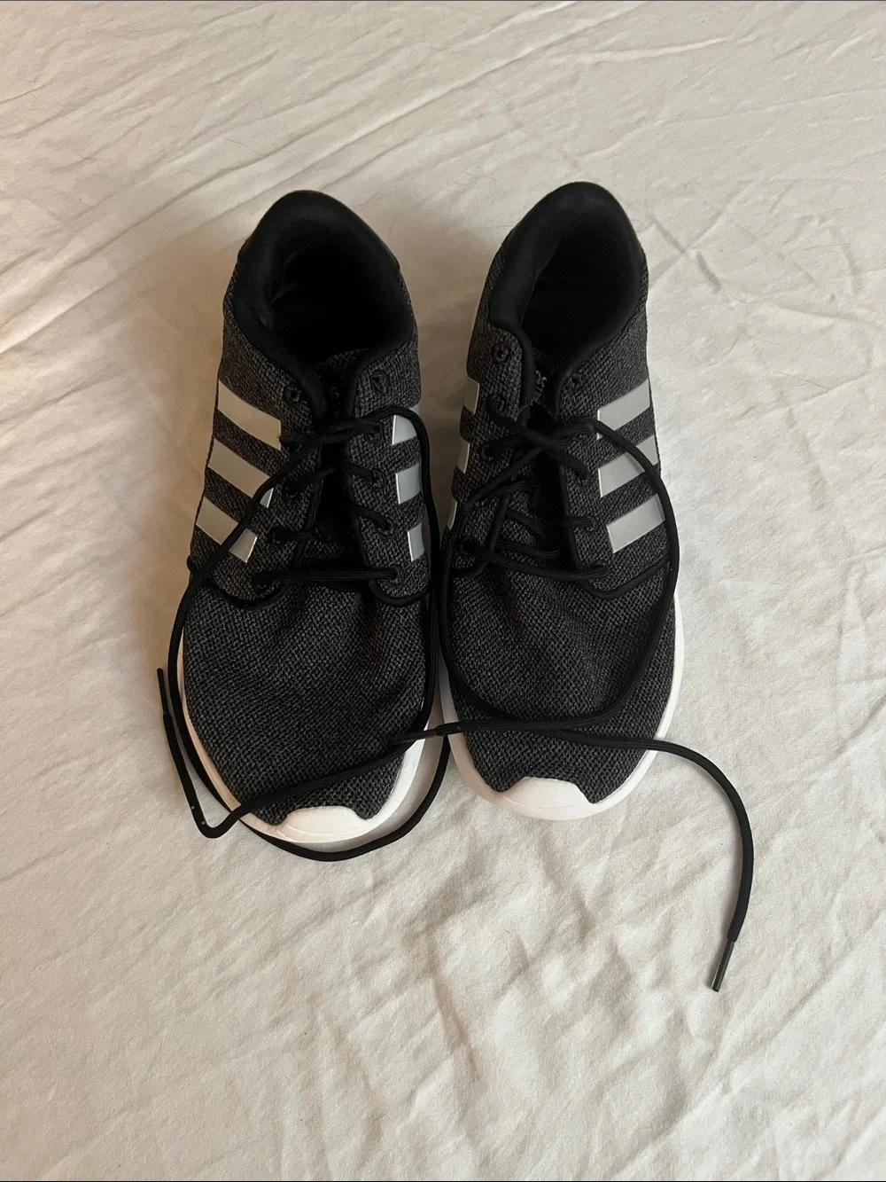 adidas Black and White Women’s Running Sneakers Size 8.5